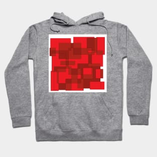 red pattern Hoodie